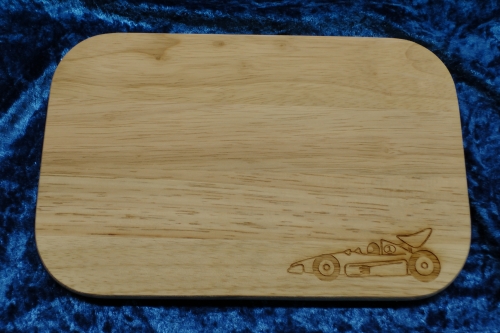 Frühstücksbrettchen mit &quote;Formel1&quote; Motiv - Rennwagen