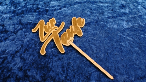 Cake Topper Zur Taufe
