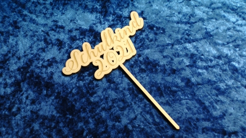 Cake Topper &quote;Schulkind + Einschulungsjahr&quote;