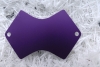 Eloxiertes Schild, geschwungen, 61x44mm, violett