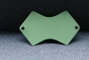 Eloxiertes Schild, geschwungen, 61x44mm, grün