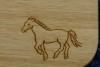 Frühstücksbrettchen mit &quote;Pferd&quote;