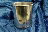 Tasse aus Edelstahl mit Karpfen-Motiv, 220ml