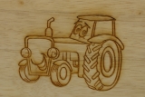 Frhstcksbrettchen mit Traktor